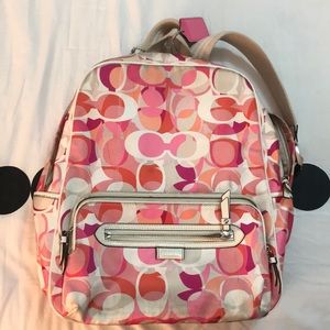 Pink Coach Backpack